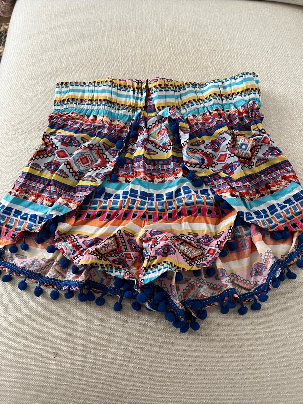 Multicolor Pom-Pom Women's soft Shorts